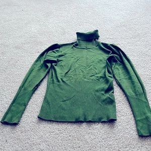 Green Turtleneck Shirt